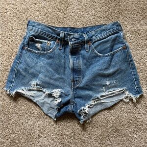 Levi’s 501 Blue Denim Shorts